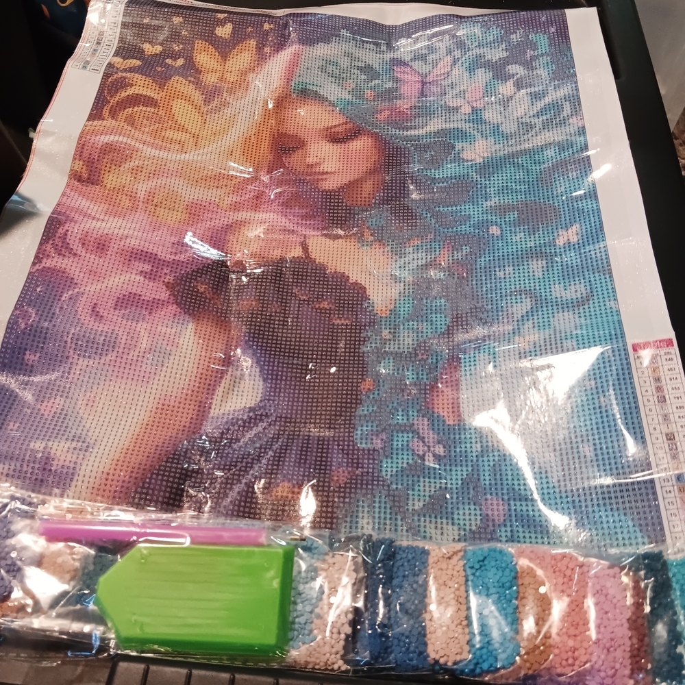 Colorful Lady Diamond Art Painting Kit 40x50cm